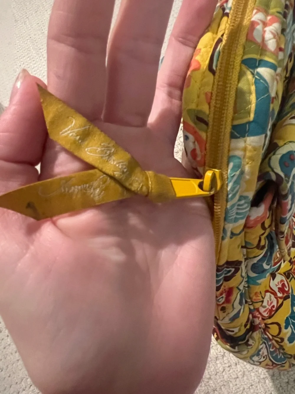 Do not buy- sold-Vera Bradley yellow Backpack Provencal - Picture 3 of 6